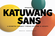 Katuwang Sans - Geometric Font, a Font by Lurinzu Studios (Thumbnail 1 of 13)