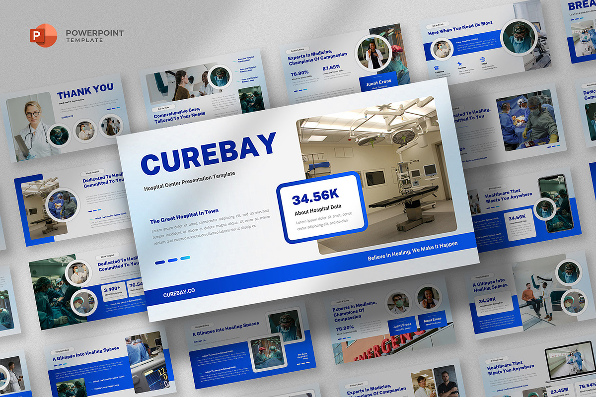 Hospital & Medical Powerpoint, a Presentation Template by fluffstudio (Photo 1 of 4)