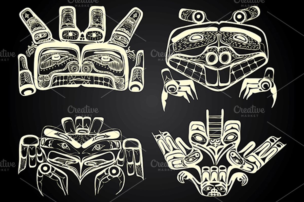 North America and Canada native art, an Illustration by Stanislav Kharchevskyi (Photo 3 of 9)
