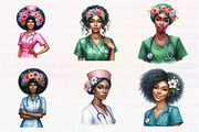 African Nurse Woman Clipart, an Illustration by CreationArt (Thumbnail 2 of 5)
