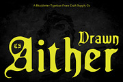 CS Aither Drawn, a Blackletter Font by Craft Supply Co. (Thumbnail 1 of 8)