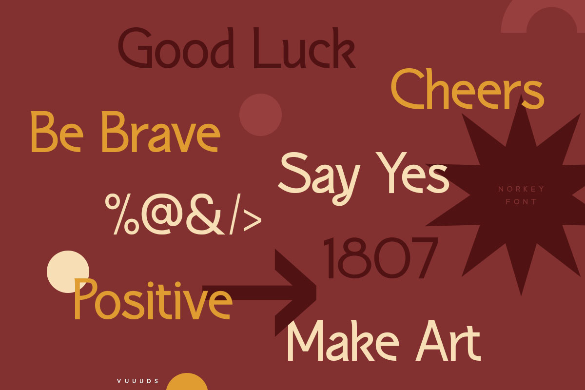 Norkey Font, a Sans Serif Font by vuuuds (Photo 11 of 12)