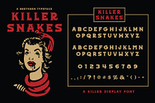Killer Snakes Display Font
