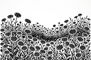 60 Daisy Flower Field Silhouette, a Seasonal Illustration by Amazin_art (Thumbnail 12 of 28)