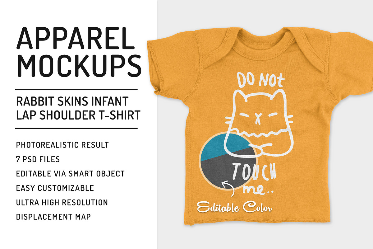 Infant Lap Shoulder T-Shirt Mockups, a Shirt Mockup by GraphicHero (Photo 1 of 6)