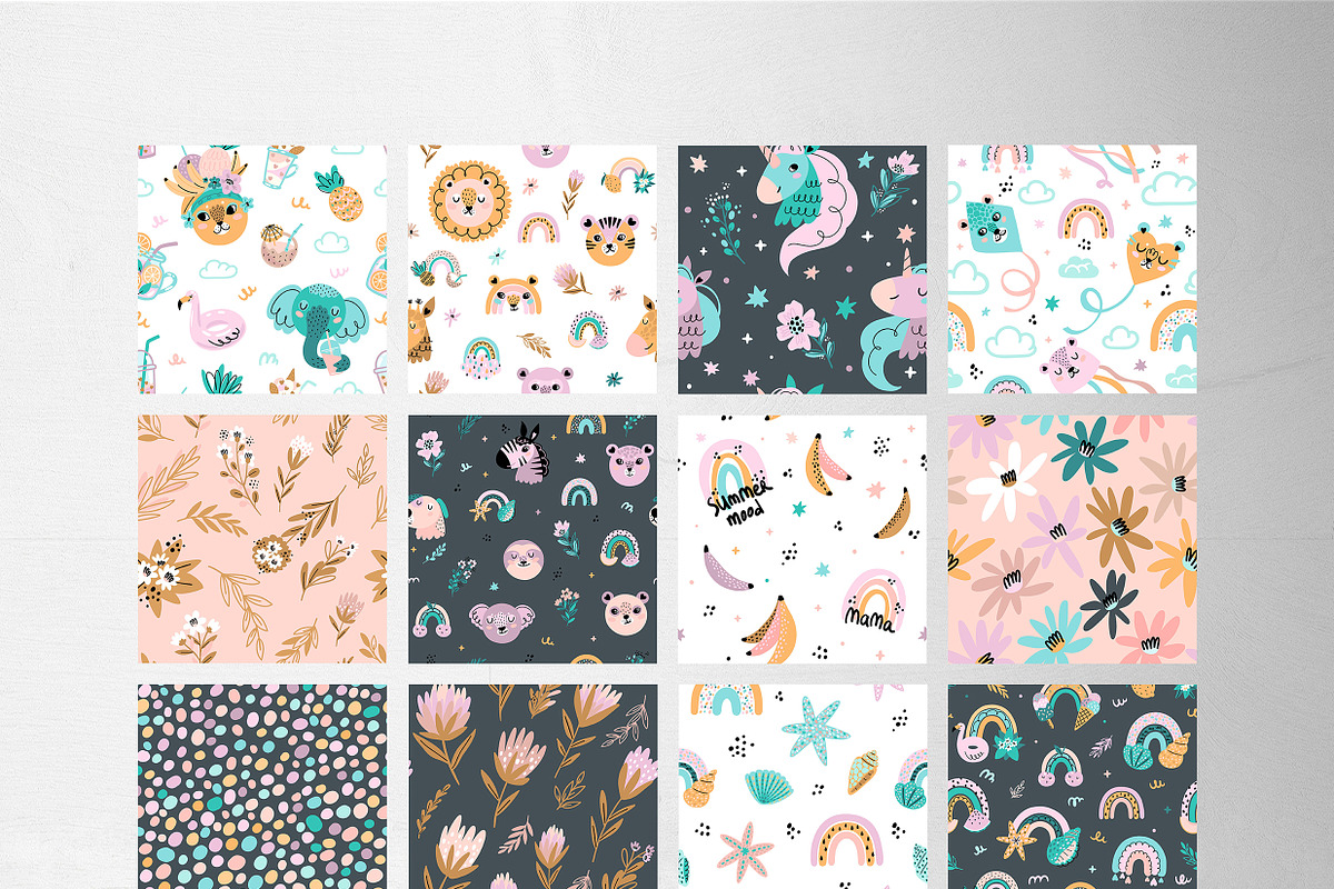Summer vibes baby illustrations, an Animal Illustration by OxanaTally (Photo 9 of 14)