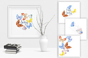 Butterflies. Watercolor collection., an Animal Illustration by maritime_m (Thumbnail 4 of 4)