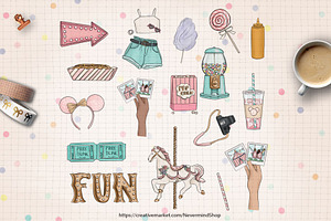 Carnival Pastel Clipart Kit