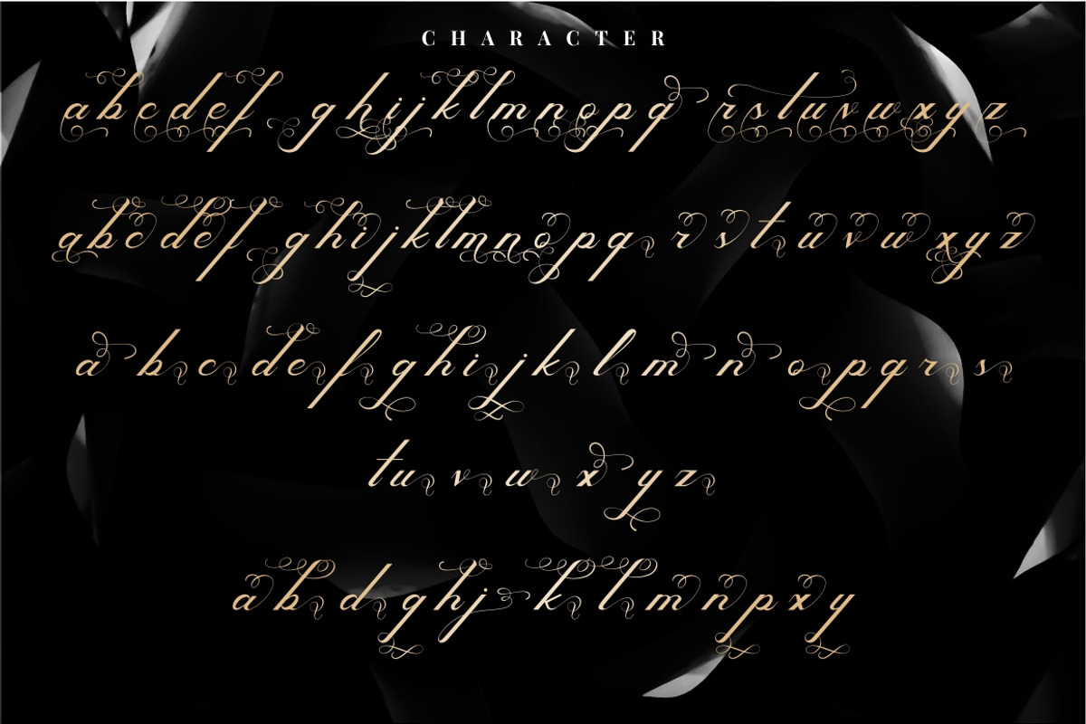 Melodious Script preview 8