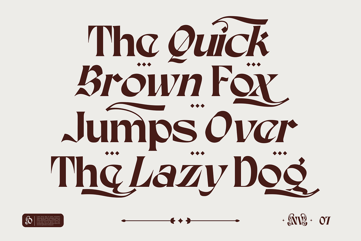 Karis Blackletter - Logo Font, a Blackletter Font by Nirmana Visual (Photo 2 of 14)