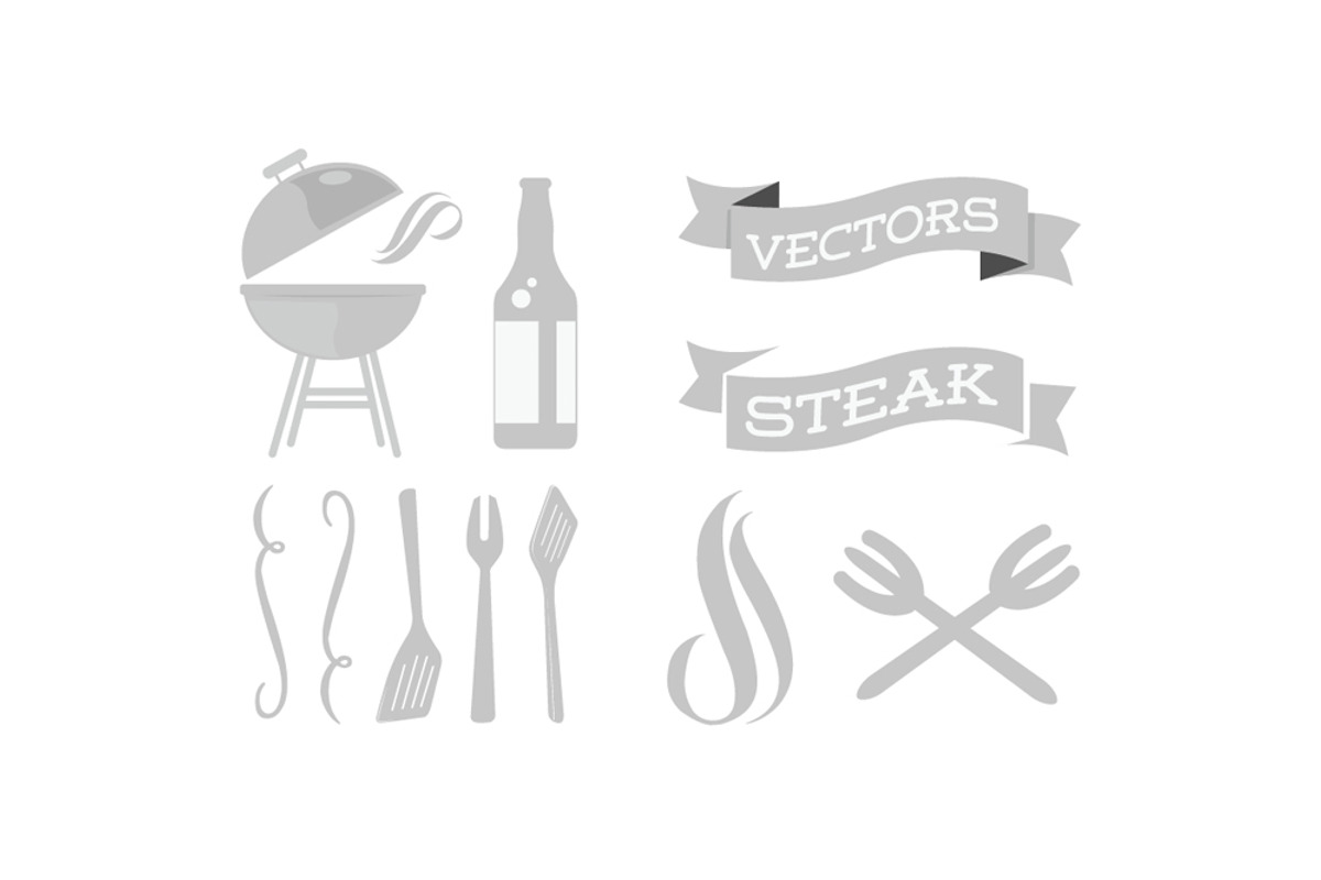 BBQ vector elements preview 4