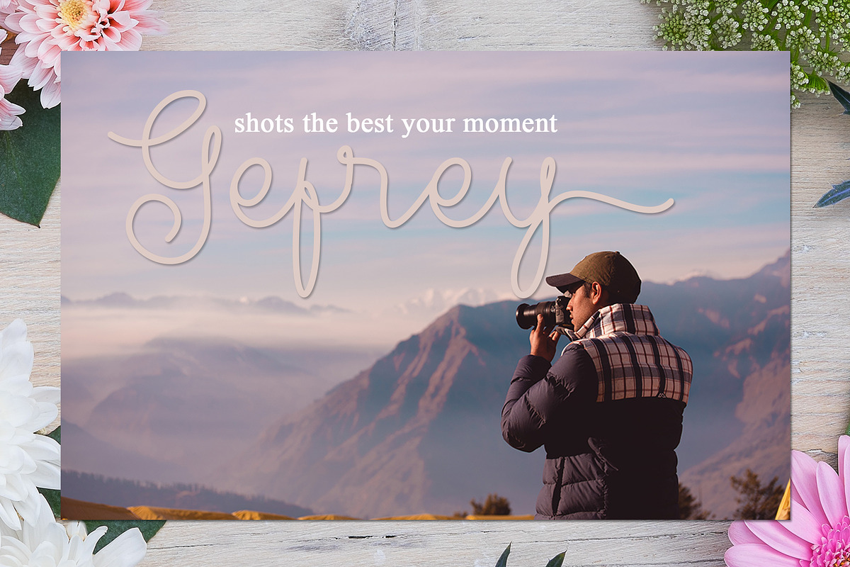 Weather Line - Line Style, a Script Font by Akfa Studio (Photo 2 of 7)