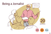 Being a journalist, a Person Illustration by Olillia (Thumbnail 11 of 12)