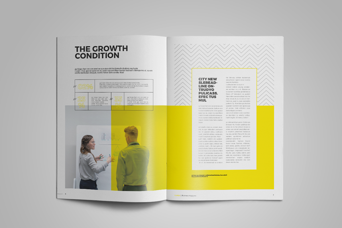 Cathije | Business Magazine Template, a Magazine Template by spidergraph (Photo 3 of 9)