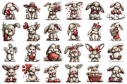 Whimsical Easter Bunny Clipart, an Illustration by designcity5 (Thumbnail 2 of 5)