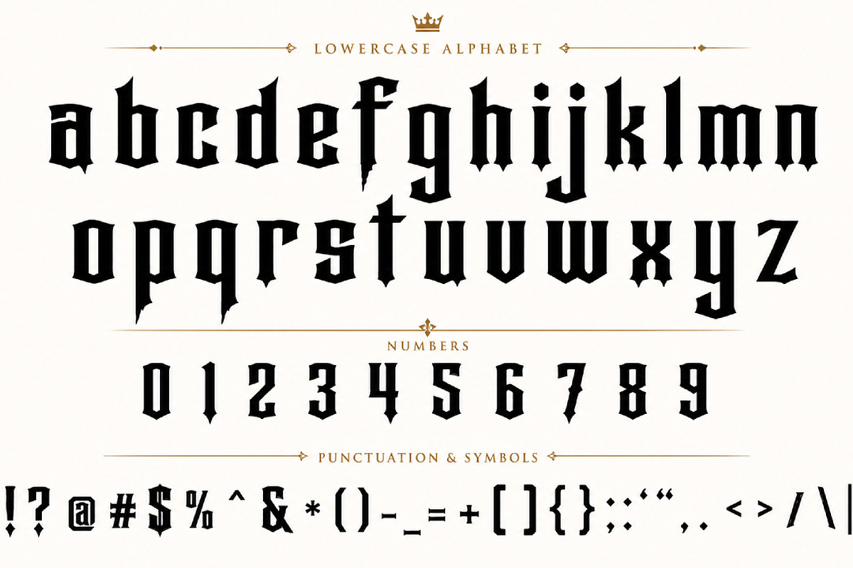 Roar King – Bold Gothic Display Font, a Blackletter Font by Wow Magic (Photo 2 of 4)