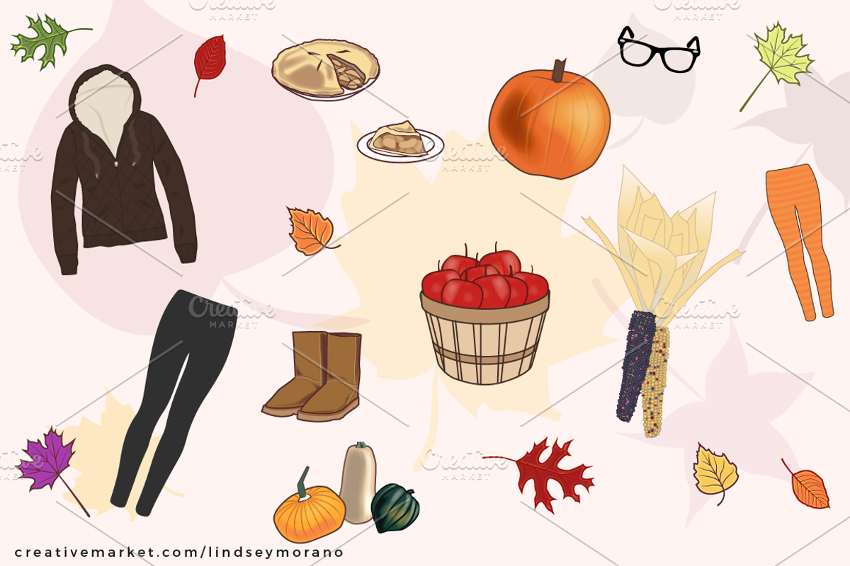 Fun Fall Clipart, an Illustration by Onyx Templates (Photo 3 of 3)