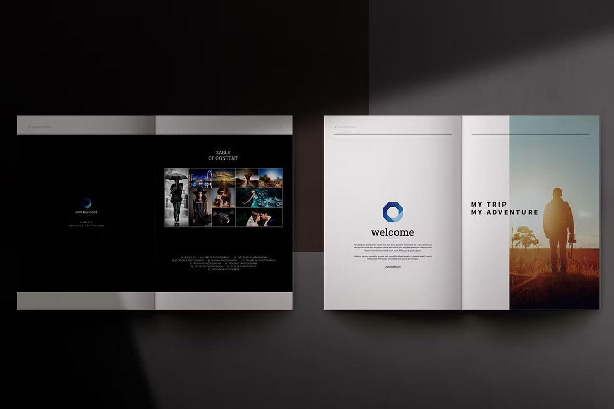 Photography Portfolio Template, a Brochure Template by adekfotografia (Photo 2 of 11)