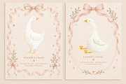 Watercolor Goose PNG Set, an Animal Illustration by Lembrik's Artworks (Thumbnail 4 of 4)