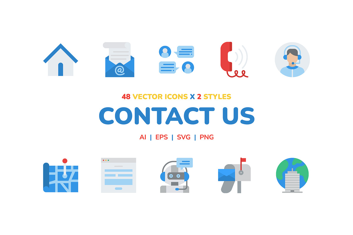 Contact Us Icon Pack, an Icon by Iconixar & Friends (Photo 1 of 3)