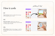 15 Hand Sticker Mockups for Canva, a Product Mockup by Matisse Studio (Thumbnail 4 of 8)