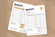 Small Business Receipt Template Canv, a Print Template by Elegant_Studio44 (Thumbnail 1 of 4)