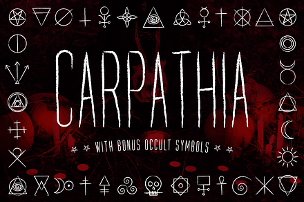 Carpathia Typeface + Extras, a Symbol Font by Von Type Co