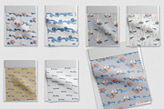Marine collection watercolor clipart, an Illustration by Kate Lanbina (Thumbnail 12 of 13)