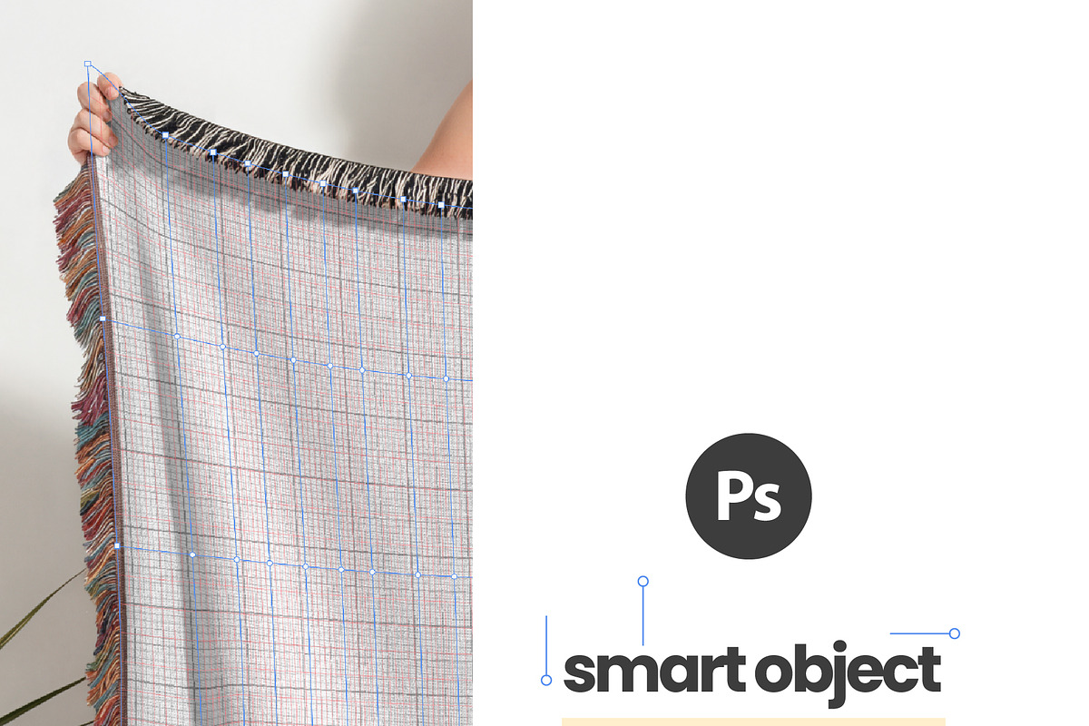 Jacquard Woven Blanket Mockup, an Apparel Mockup by Mockups Studio (Photo 7 of 9)