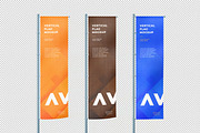 Vertical Flag Mockup, an Advertising Mockup by zpackcreative (Thumbnail 2 of 5)