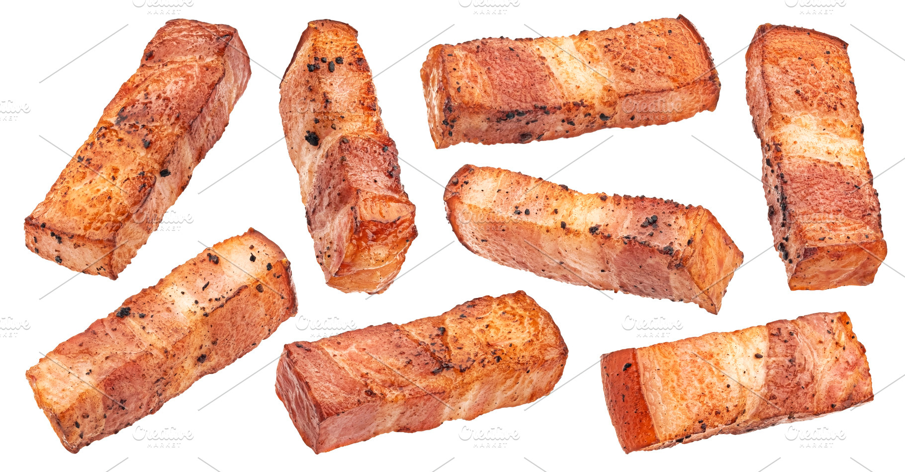 Fried Italian pancetta bacon, a Food & Drink Photo by Max Lashcheuski