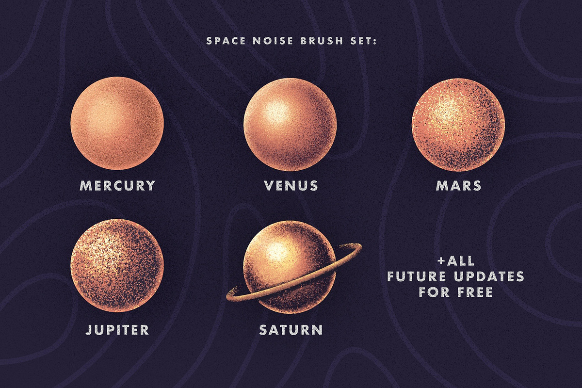 Space Noise - Procreate Brush Set, a Brush Add-On by Limitless (Photo 2 of 7)