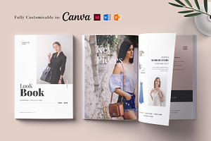 Magazine Lookbook Template, Canva, a Brochure Template by Niofix