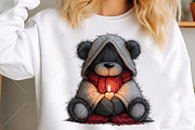 Whimsical Teddy Bear Christmas PNG, a Seasonal Illustration by Canvas Craft (Thumbnail 5 of 10)