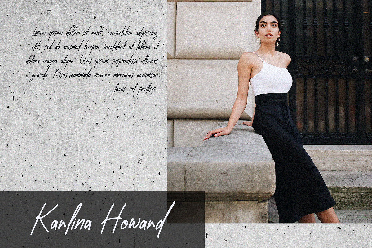 Mettaglomie Handwritten Font, a Script Font by NTC Graphic (Photo 4 of 8)