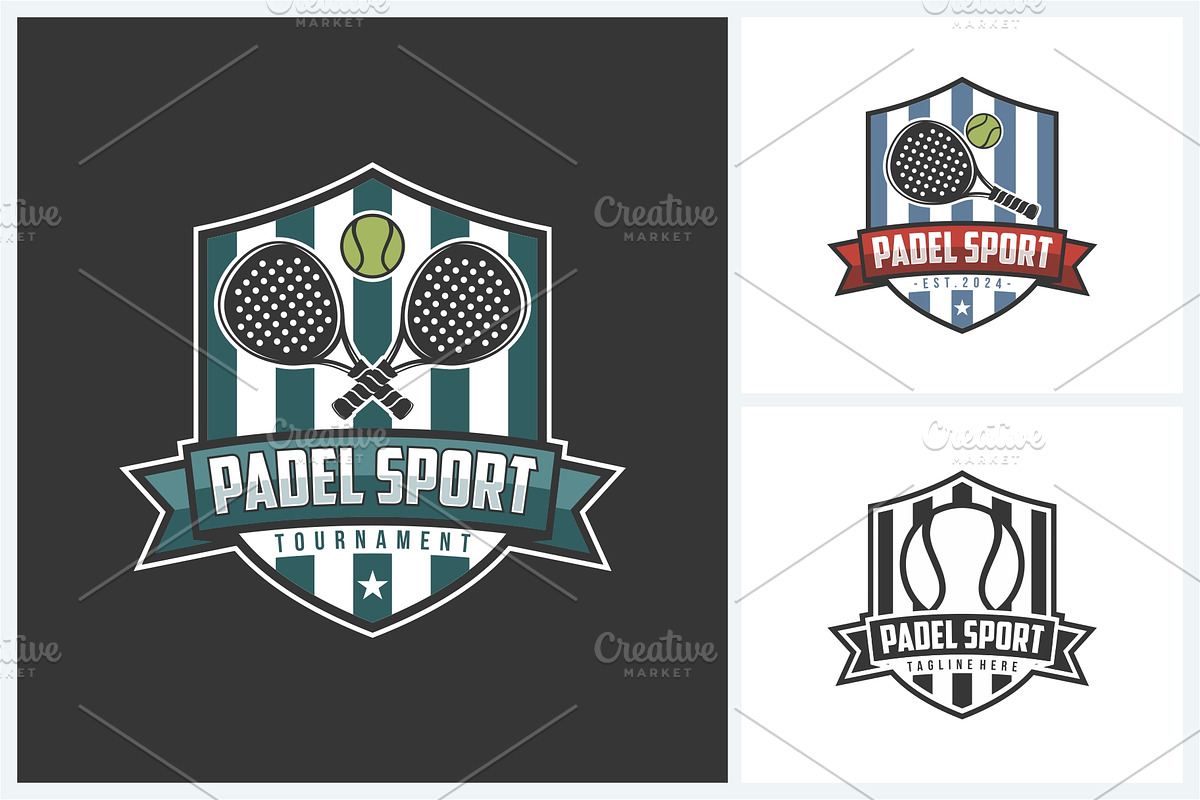 Padel logo sport design template, a Branding & Logo Template by jundio studio