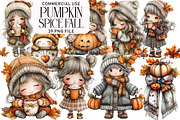Pumpkin Spice Fall Clipart, an Illustration by Daily.Designs (Thumbnail 1 of 5)