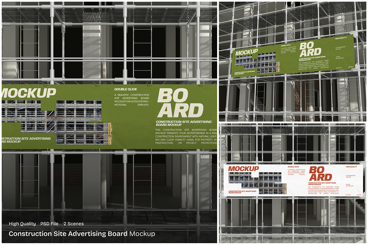 Construction Site Advertising Mockup, an Advertising Mockup by Unerispace (Photo 1 of 5)