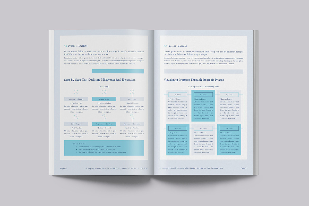 Business White Paper Report Template, a Brochure Template by Designsoul14 (Photo 9 of 15)