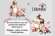 Vintage Romantic Perfume Cliparts, an Object Illustration by EdeniaArtStudio (Thumbnail 3 of 4)