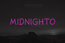 MIDNIGHTO Playful Handwritten Font