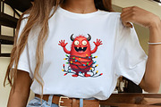 Cute Christmas Monster Sublimation,, an Illustration by CrexoraLab (Thumbnail 2 of 5)