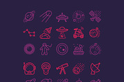 Space Icon Pack, an Outline Icon by Viktor (Thumbnail 2 of 2)