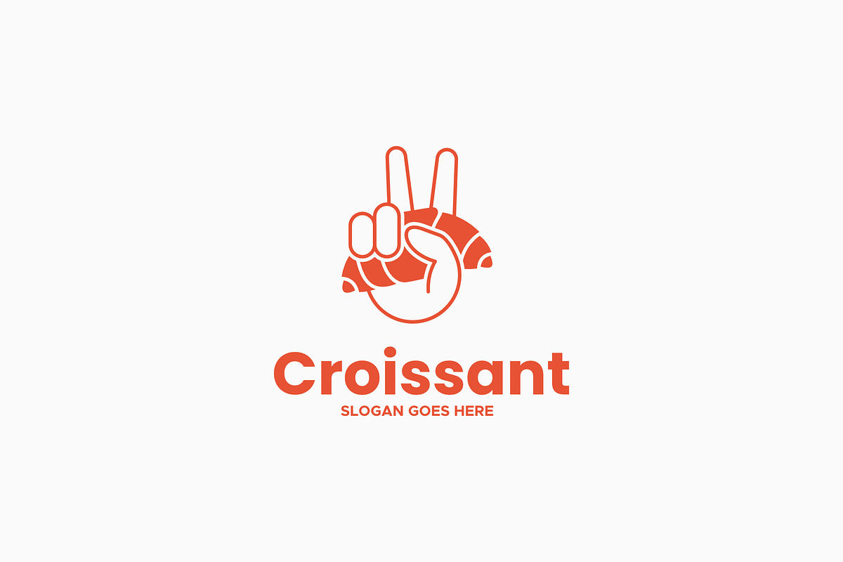 Croissant Simple Mascot Logo, a Branding & Logo Template by Artnivora.Std