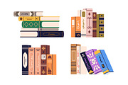 Library books stacks, literature set, an Education Illustration by Good Studio (Thumbnail 7 of 8)