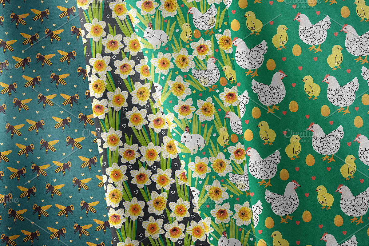 Spring Farm Pattern Collection, a Pattern Graphic by MarynArts (Photo 4 of 8)