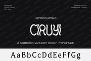 Ciruyi - Elegant Modern Serif, a Serif Font by Astuti Studio (Thumbnail 2 of 25)