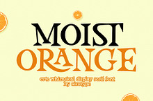 Moist Orange - Cute Serif Font