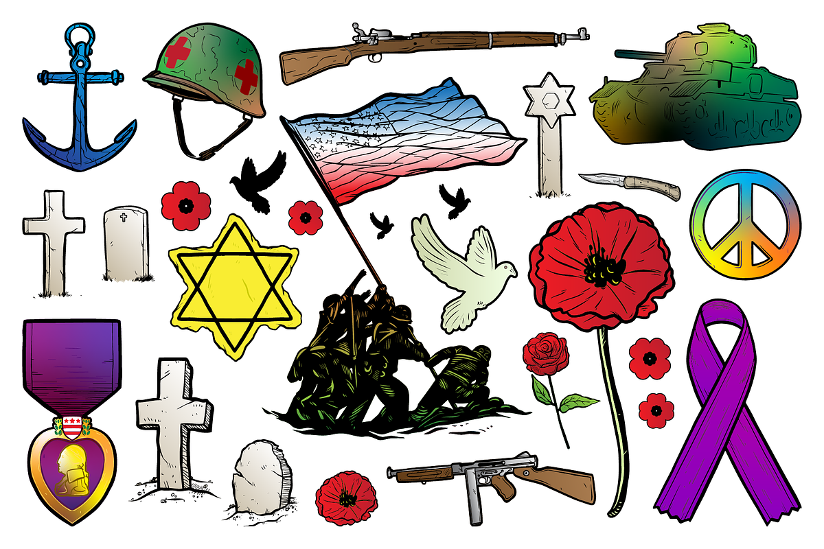 War and Peace Vector Pack, an Illustration by Vectory by BSC (Photo 2 of 3)