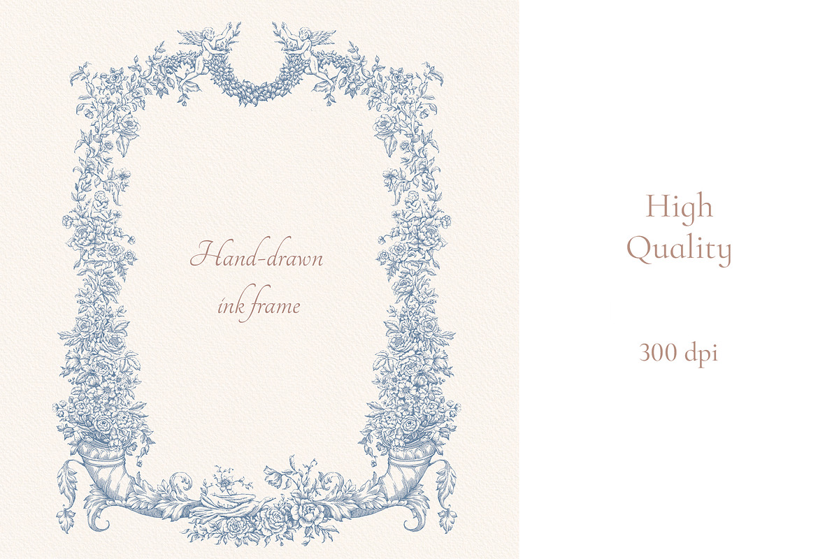 High Baroque Frames Png Eps Svg, a Decorative Illustration by Ekaproeka (Photo 3 of 6)